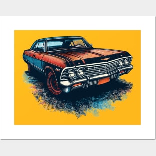 Chevy Bel Air Impala Posters and Art